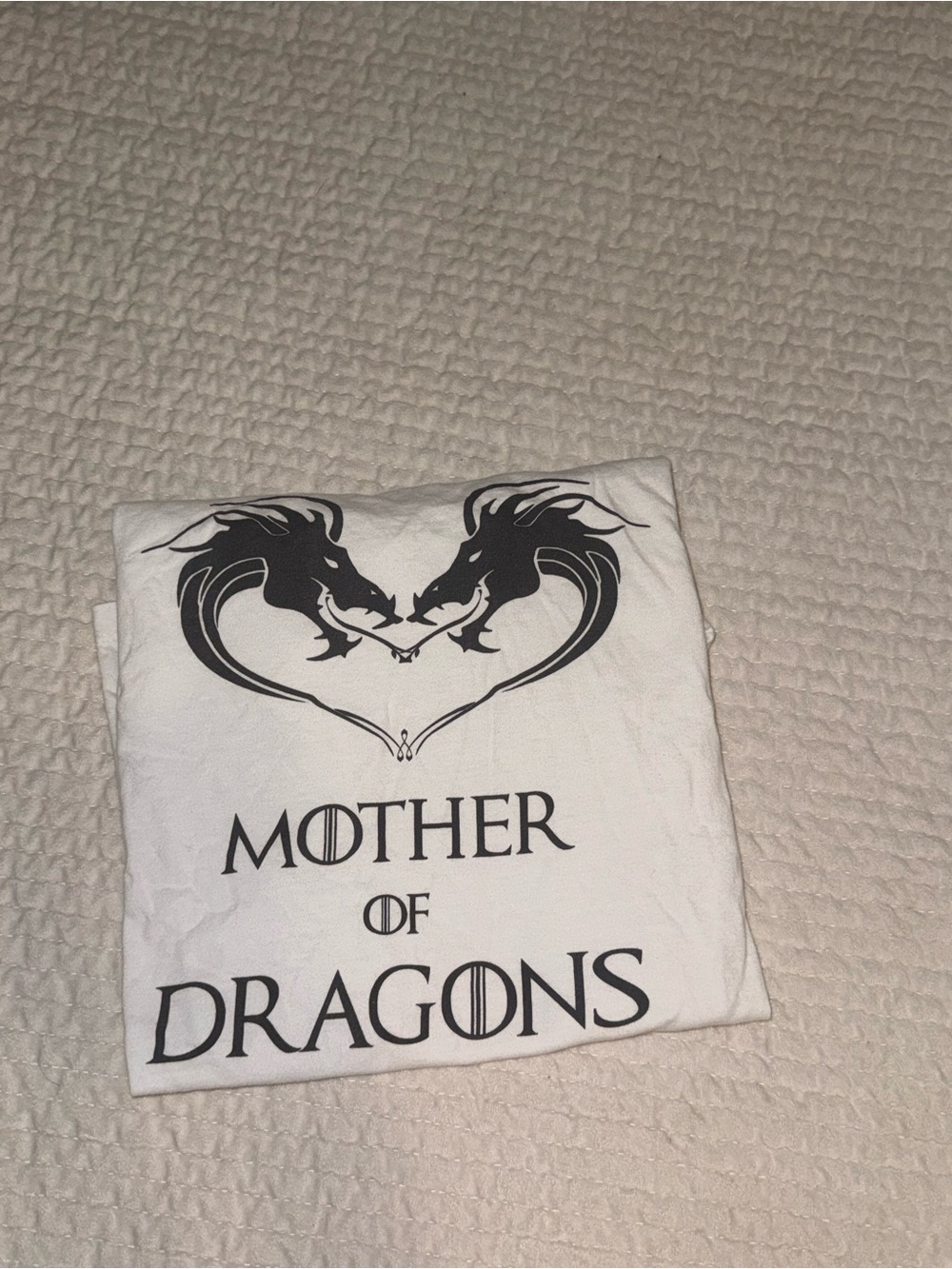 Mother of Dragons White Graphic Tee